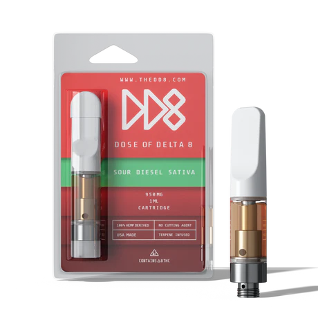 Delta-8 Disposable Vape Cartridge Sour Diesel