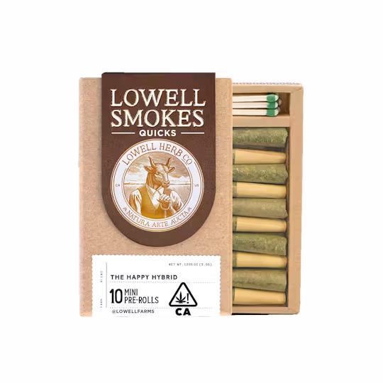 Lowell Smokes | 3.5g Pre Roll Pack | The Happy Hybrid Quicks